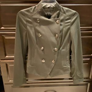 Military stretch cropped jacket,